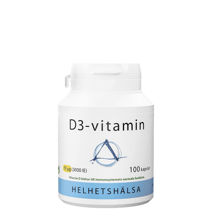 D3-vitamin 3000IE 75 mcg 100 kapslar från Helhetshälsa – köp hos Bodystore