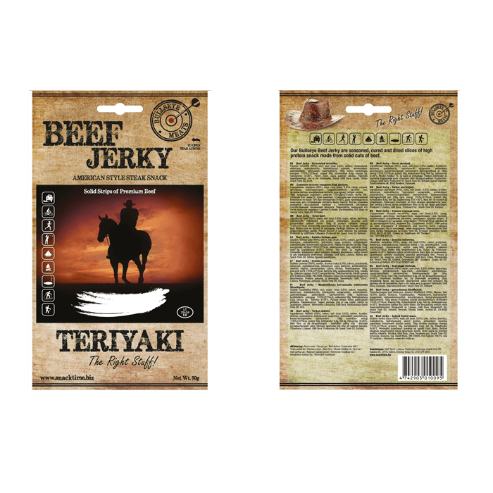 Beef Jerky, 50 g – från Beef Jerky – 59 kr – hos Bodystore