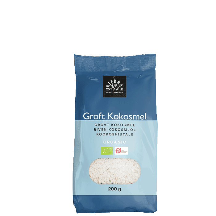 Riven Kokos 200 g – från Urtekram – 55 kr – hos Bodystore
