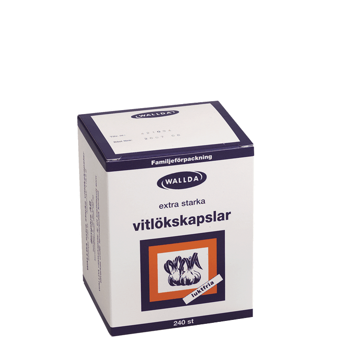 Wallda Vitlökskapslar 240 kapslar – från Wallda – 229 kr – hos Bodystore