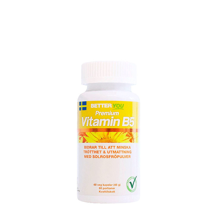 Premium Vitamin B5 60 kapslar – från Better You – 125 kr – hos Bodystore