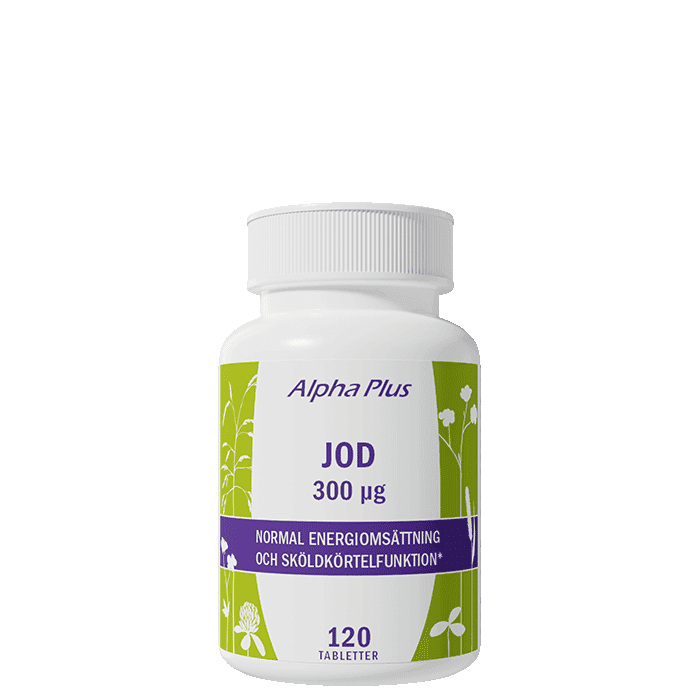 Jod 300 µg 120 Tabletter från Alpha Plus – köp hos Bodystore