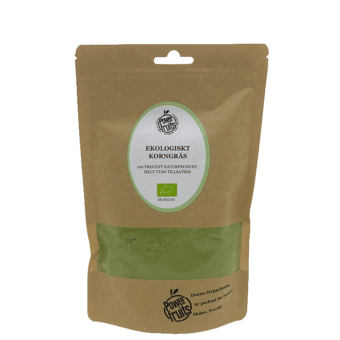 Ekologisk Korngräspulver 250 g – från Powerfruits – 80 kr – hos Bodystore