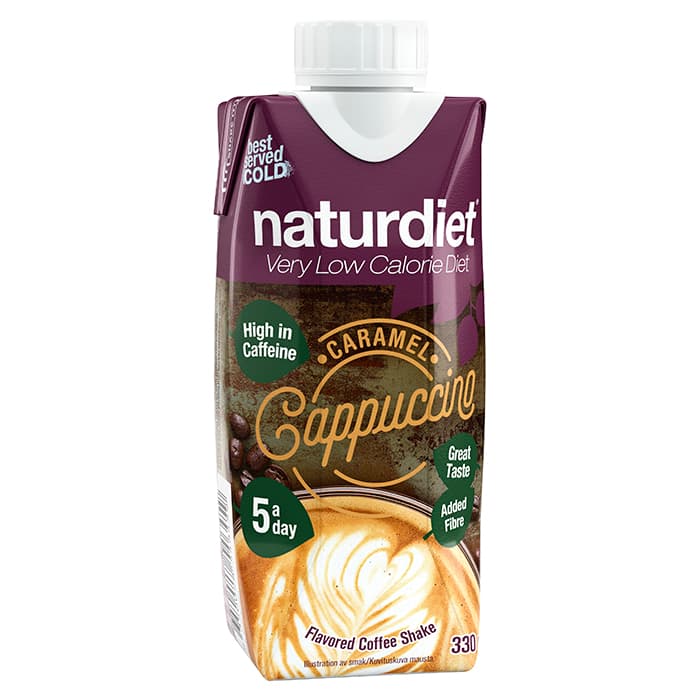 Måltidsersättning Caramel Cappuccino Shake – från Naturdiet – 29 kr – hos Bodystore