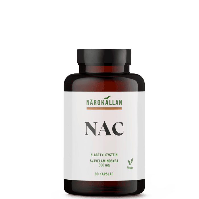 NAC N-Acetyl Cystein 600 mg 90 kapslar – från Närokällan – 294 kr – hos Bodystore