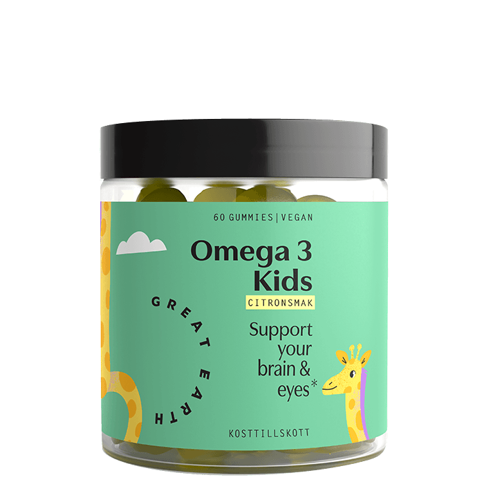 Omega-3 Kids Citron 60 Gummies – från Great Earth – 149 kr – hos Bodystore