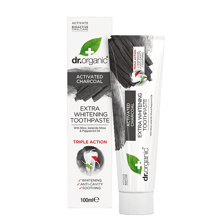 Aktivt Kol Tandkräm 100 ml – från Dr Organic – 79 kr – hos Bodystore