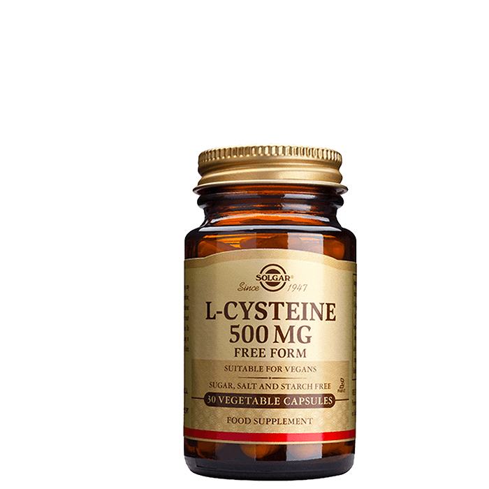 L-Cysteine 500 mg Aminosyror 30 kapslar från Solgar – köp hos Bodystore