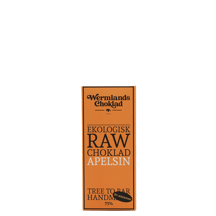 Raw Ekologisk Choklad Apelsin 50 g – från WermlandsChoklad – 59 kr – hos Bodystore