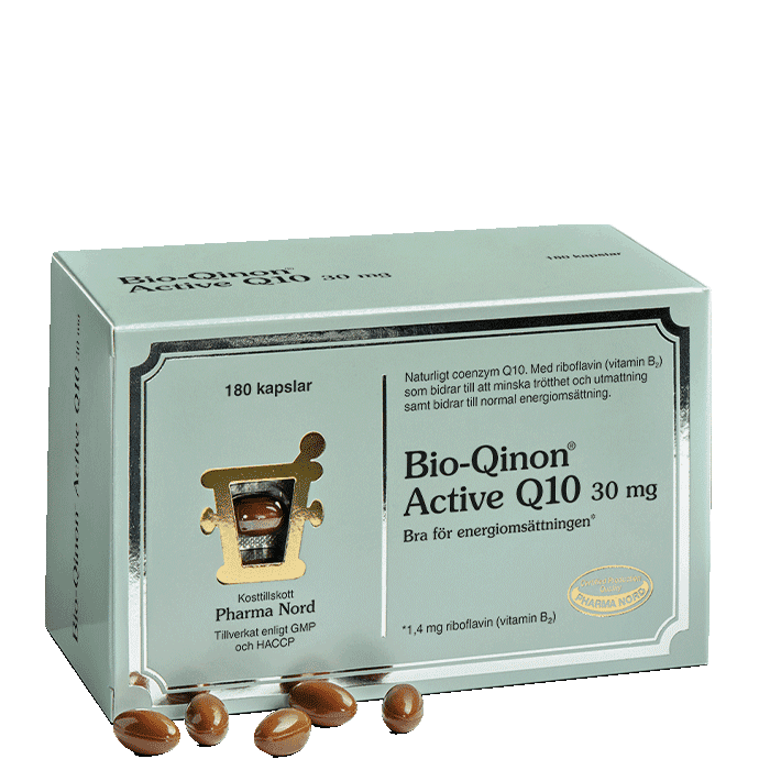 Bio-Qinon Active Q10 30 mg 180 kapslar – från Pharma Nord – 484 kr – hos Bodystore