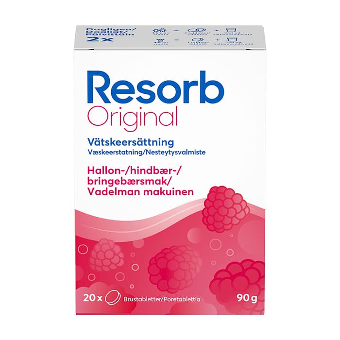 Original 20 st brustabletter – från Resorb® – 65 kr – hos Bodystore
