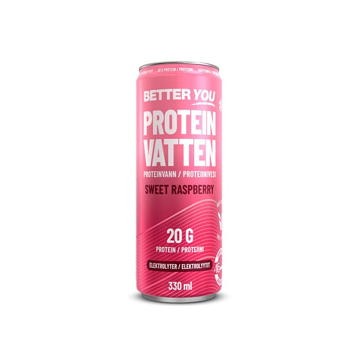 Proteinvatten Elektrolyt Hallon 330 ml – från Better You – 25 kr – hos Bodystore