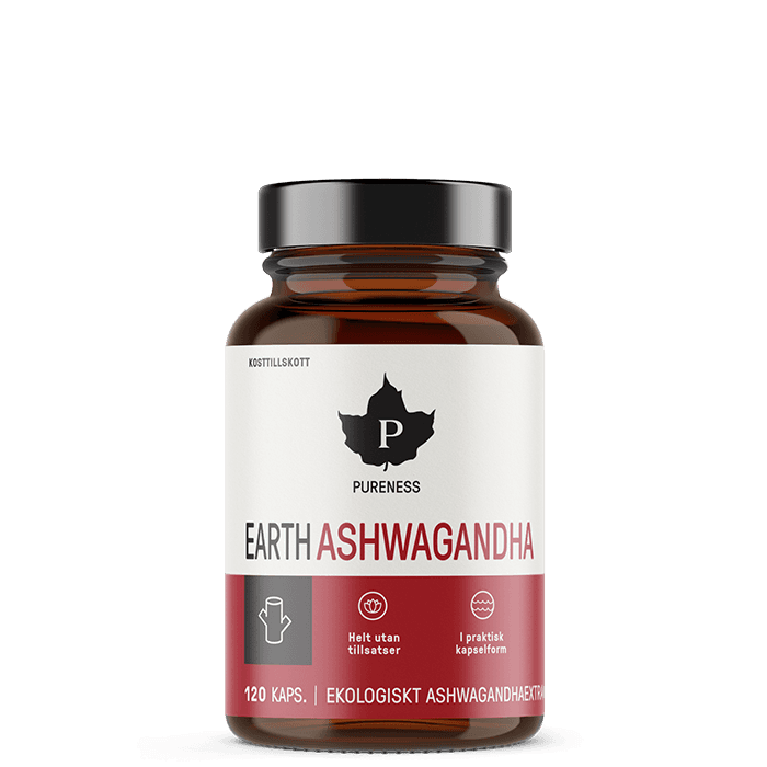 Earth Ashwagandha 120 Kapslar från Pureness – köp hos Bodystore