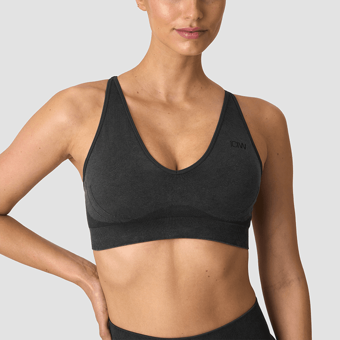 Sculpt Sömlös Sport-bh Svart – från ICANIWILL – 499 kr – hos Bodystore