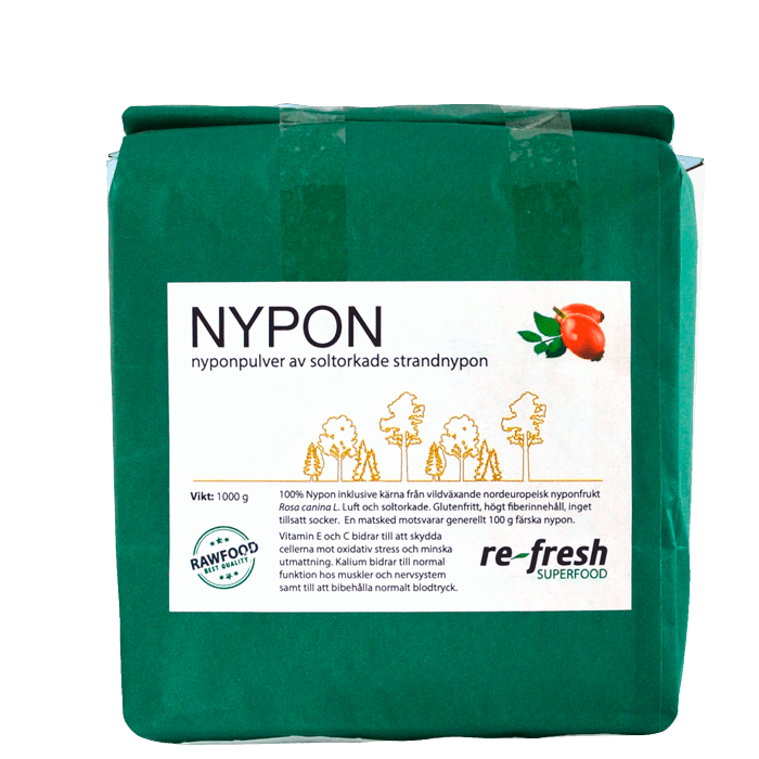 Nypon Superfood 1 kg – från Re-Fresh Superfood – 173 kr – hos Bodystore
