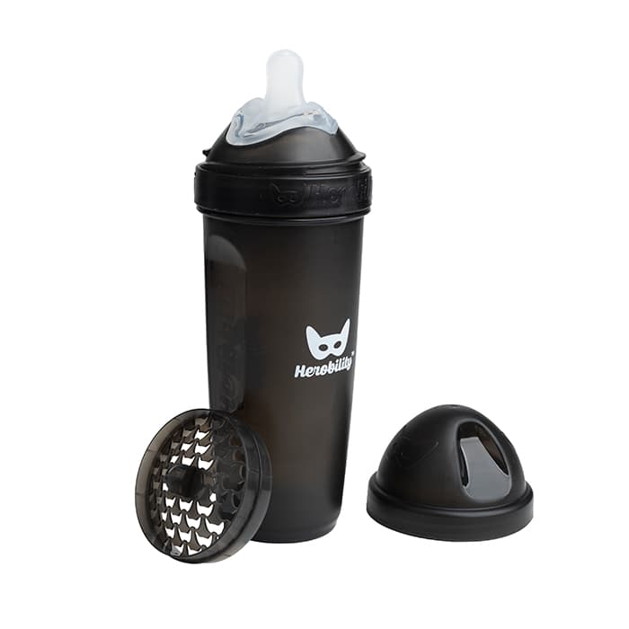 Nappflaska 340 ml Svart – från Herobility – 129 kr – hos Bodystore