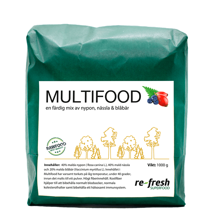 Multifood 1 kg – från Re-Fresh Superfood – 369 kr – hos Bodystore