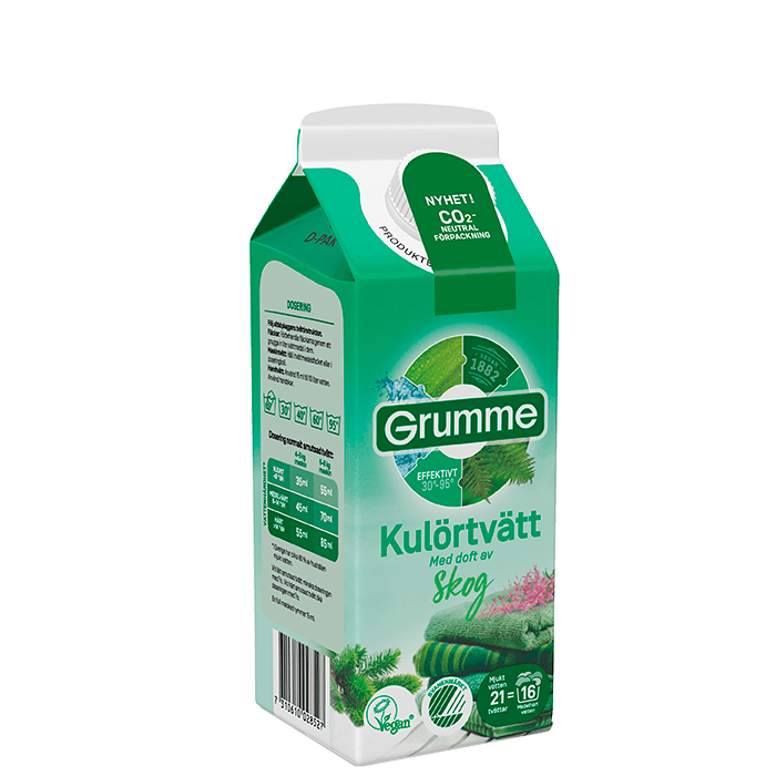 Flytande Kulörtvätt Plus Skog 750 ml – från Grumme – 49 kr – hos Bodystore