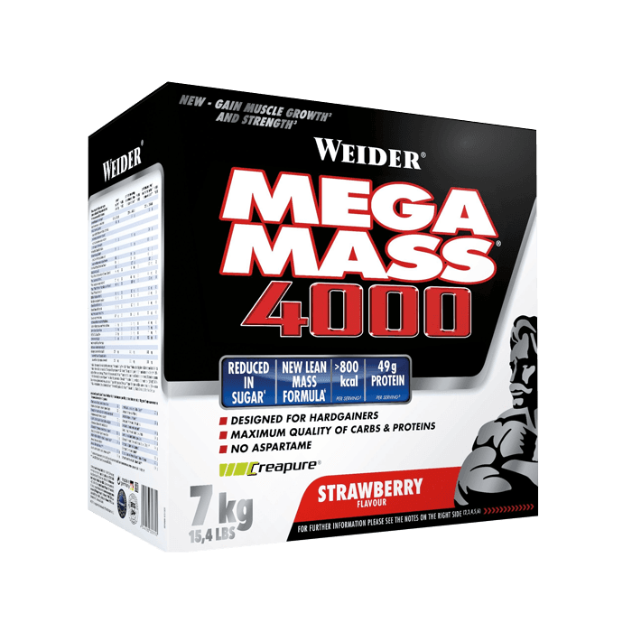 Mega Mass 4000 Gainer 7 kg – från Weider – 1299 kr – hos Bodystore
