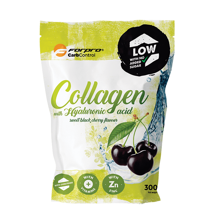 Kollagen med Hyaluronsyra Körsbär 300 g – från Forpro – 259 kr – hos Bodystore
