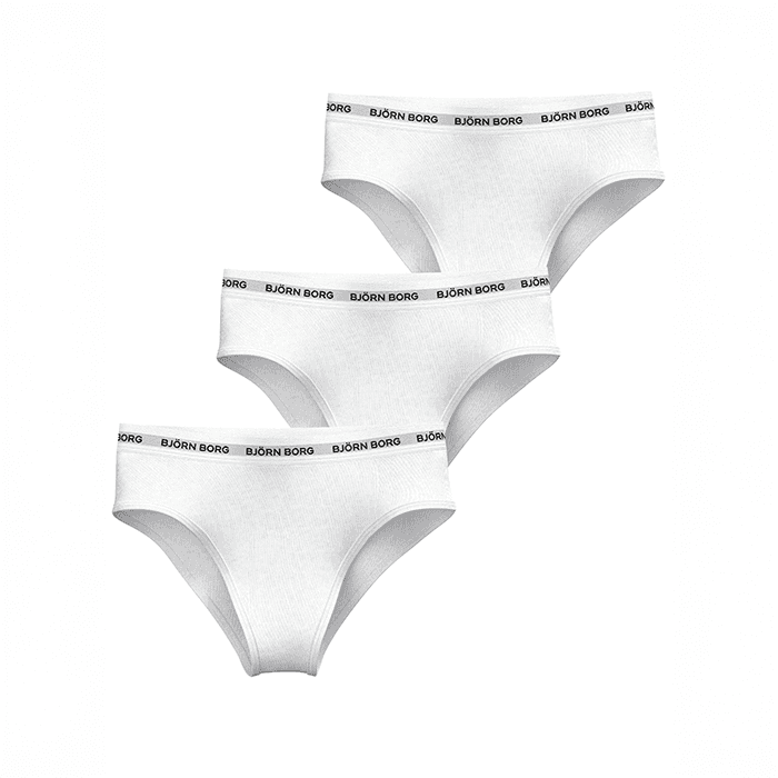 Logo Highwaist Brief 3p, Svart – från Björn Borg – 329 kr – hos Bodystore