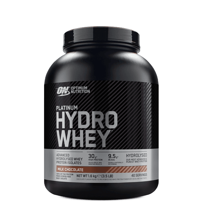 Platinum Hydro Whey Vassleprotein 1,6 kg – från Optimum Nutrition – 1049 kr – hos Bodystore