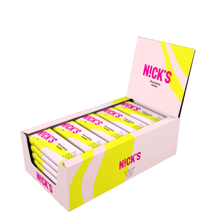 24 x NICKS Wafer Chocolate 40 g – från Nicks – 269 kr – hos Bodystore