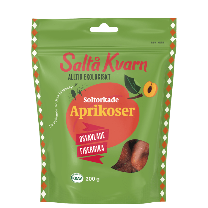 Aprikoser 200 g från Saltå Kvarn – köp hos Bodystore