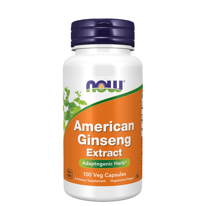 Amerikansk Ginseng 500 mg 100 kapslar – från Now Foods – 345 kr – hos Bodystore