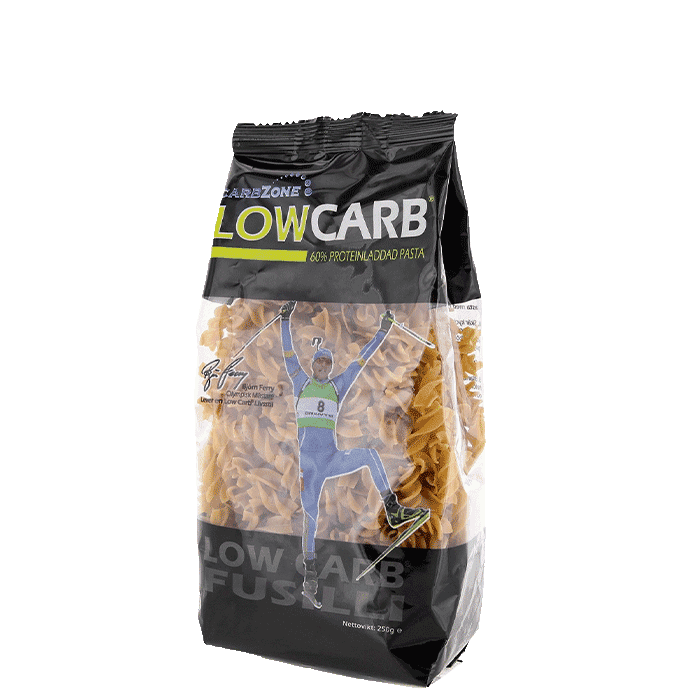 LowCarb Pasta Fusilli 250 g – från Carbzone – 55 kr – hos Bodystore