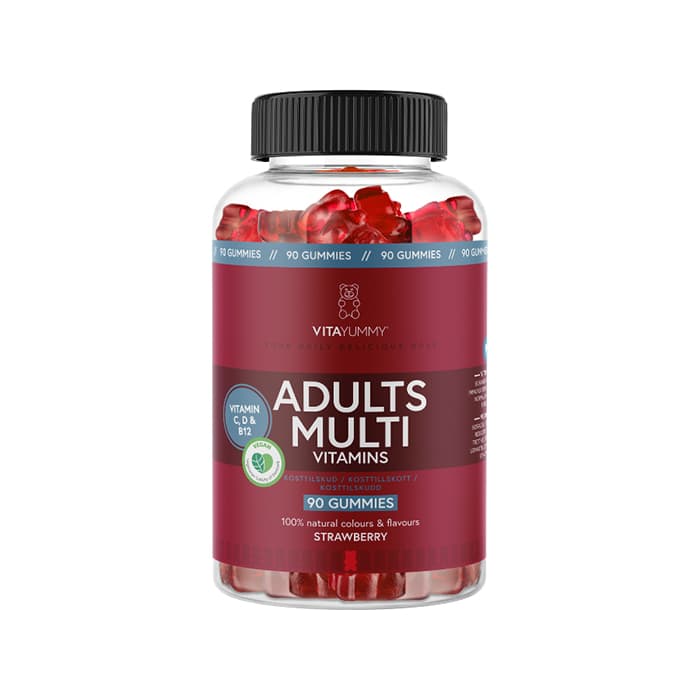 Multivitamin Vuxen Gummies Jordgubb 110 st – från VITAYUMMY – 339 kr – hos Bodystore
