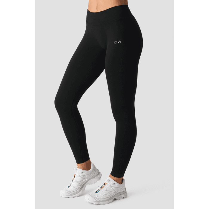 Smooth Seamless Tights Medelhög Midja V‑form Svart – från ICANIWILL – 799 kr – hos Bodystore