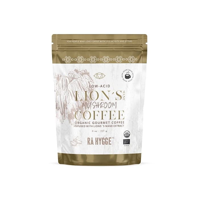 Lågsyrlig Lion's Mane specialkaffe Bryggmalet EKO 227g – från Rå Hygge – 179 kr – hos Bodystore