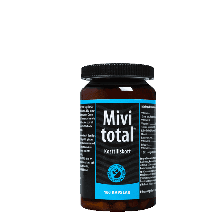 Mivitotal Multivitamin & Mineral 100 kapslar – från Mivitotal – 239 kr – hos Bodystore