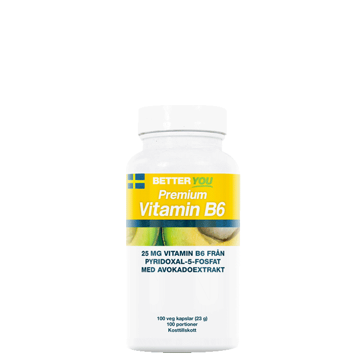 Premium Vitamin B6 100 kapslar – från Better You – 179 kr – hos Bodystore