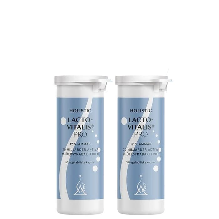 2 x LactoVitalis Pro 30 kapslar från Holistic – köp hos Bodystore