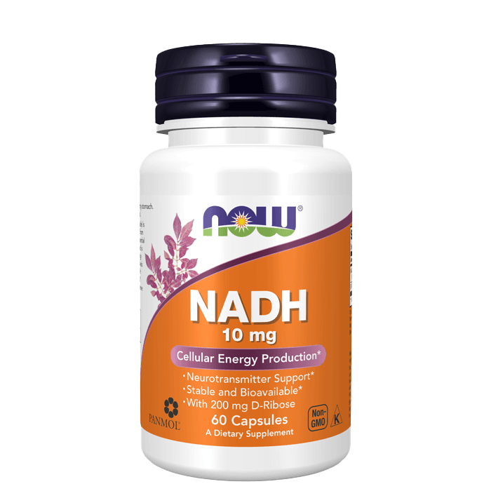 NAD 10mg+200mg Ribose 60 kapslar – från Now Foods – 779 kr – hos Bodystore