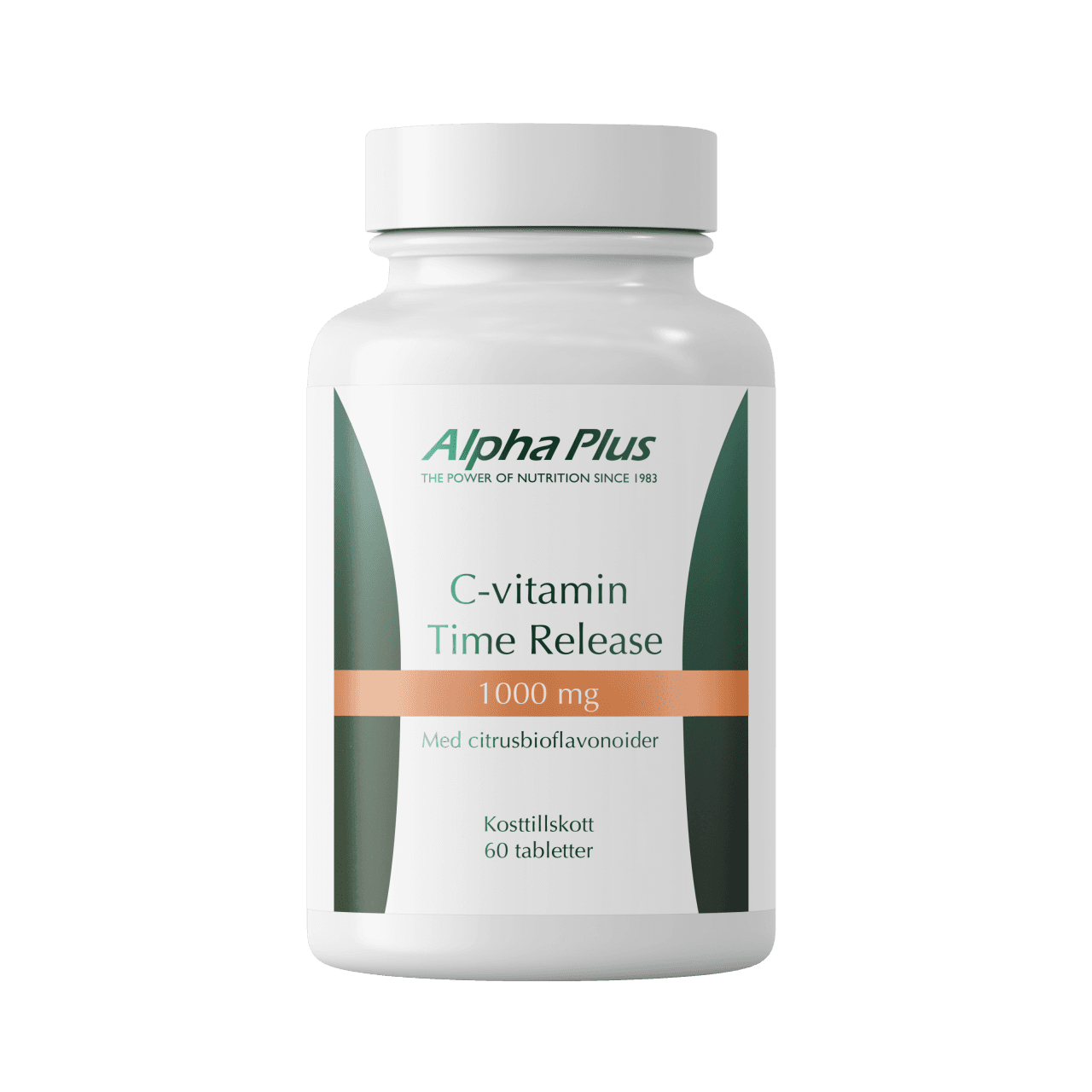 C-vitamin Time Release 1000mg 60 tabletter – från Alpha Plus – 87 kr – hos Bodystore