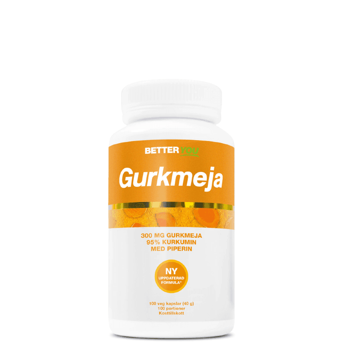 Gurkmeja 50 kapslar – från Better You – 209 kr – hos Bodystore