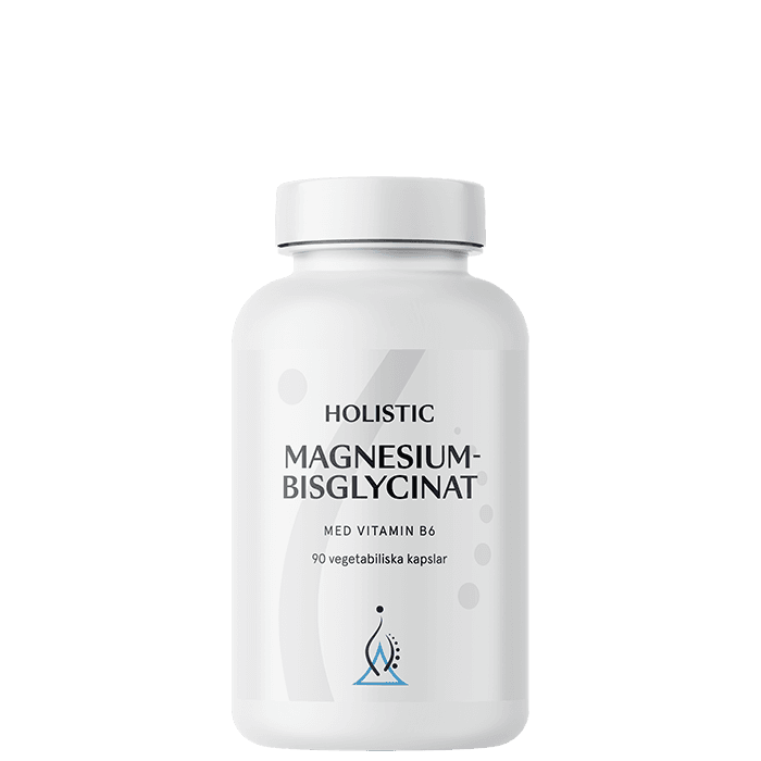 Magnesiumbisglycinat 100 mg 90 vegetabiliska kapslar från Holistic – köp hos Bodystore