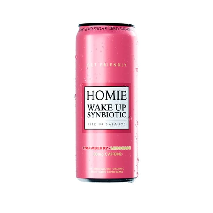 Soda Strawberry Lemonade 33 cl – från Homie life in balance – 18 kr – hos Bodystore