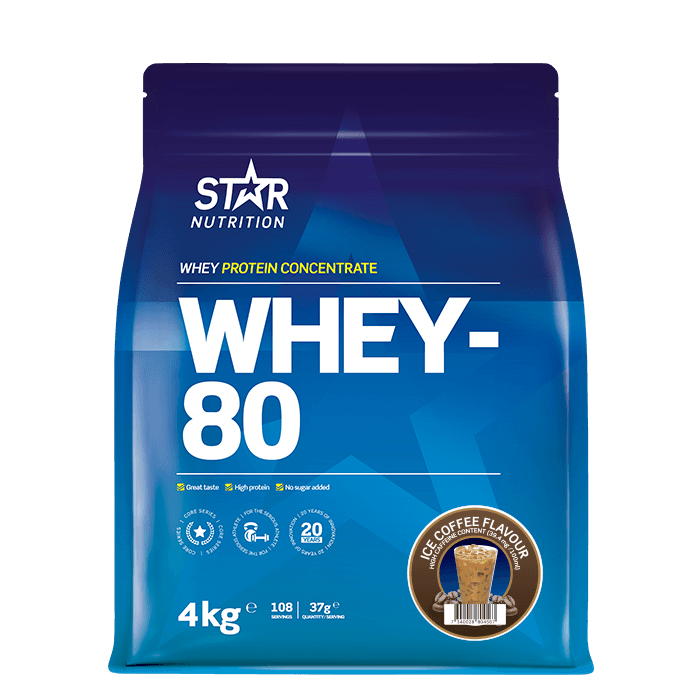 Whey-80 Vassleprotein 4 kg – från Star Nutrition – 1249 kr – hos Bodystore