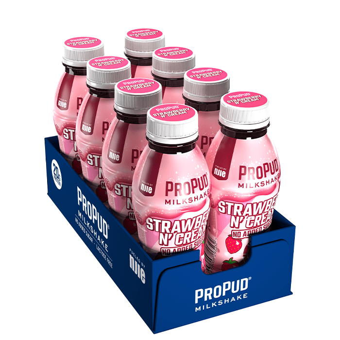8 x ProPud Protein Milkshake, 330 ml, Strawberry – från ProPud – 219 kr – hos Bodystore