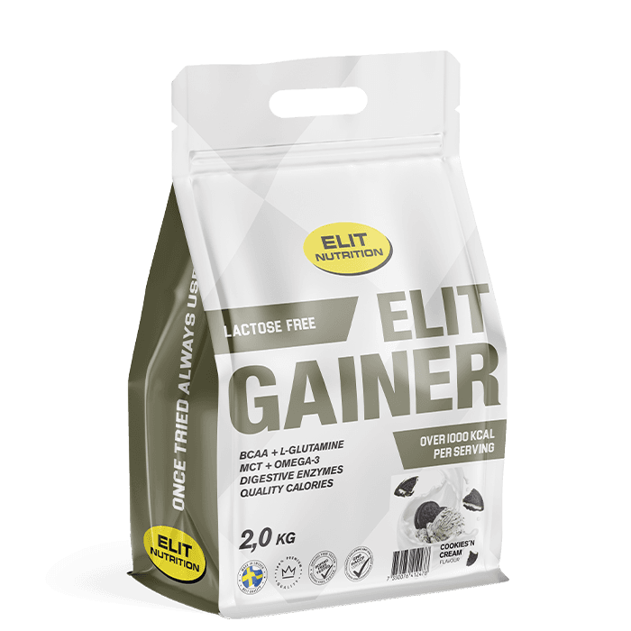 ELIT Gainer Laktosfri 2 kg – från Elit Nutrition – 589 kr – hos Bodystore
