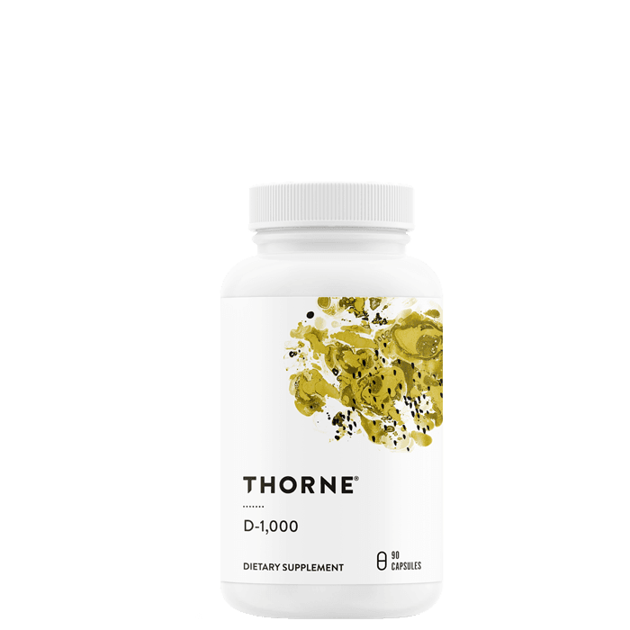 D-1000 Vitamin D3 90 kapslar från Thorne Research Inc. – köp hos Bodystore