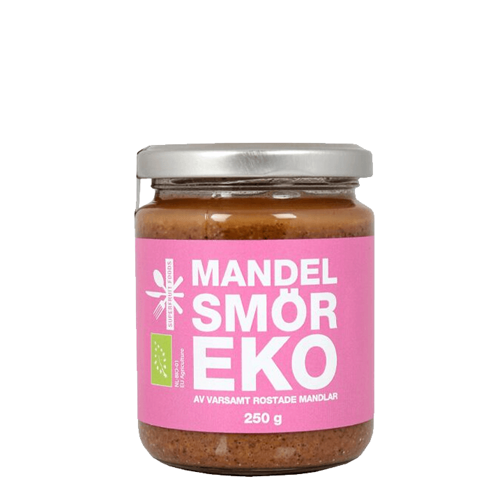 Mandelsmör 250 g – från Superfruit Foods – 101 kr – hos Bodystore