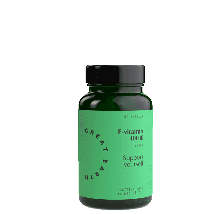 E-vitamin 60 kapslar – från Great Earth – 194 kr – hos Bodystore