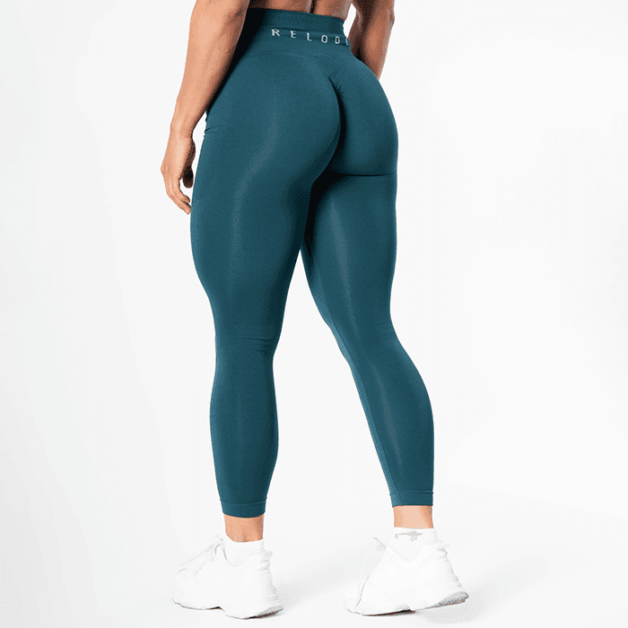 Relode Prime Scrunch Tights, Teal – från Relode – 699 kr – hos Bodystore