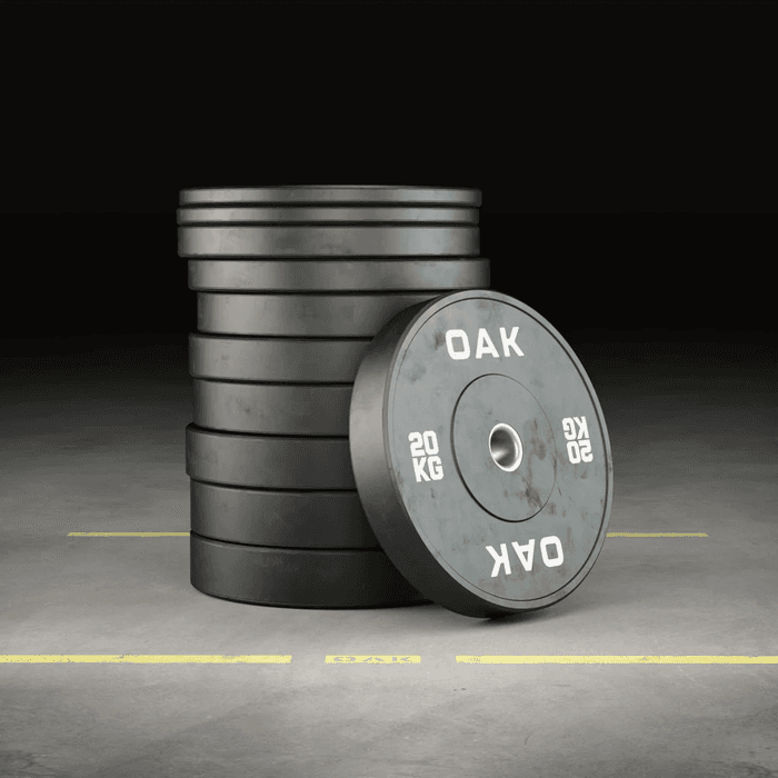 OAK Bumper Viktskivor 100 kg Paket från Oak Equipment - köp hos Bodystore