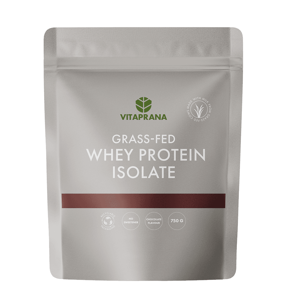 Vassleproteinisolat Grass-fed 750 g – från vitaprana – 449 kr – hos Bodystore